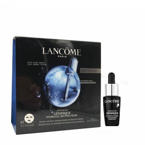 Lancome/兰蔻肌底精华浸润修护面膜7片+兰蔻精华肌底液7ml(化妆品）