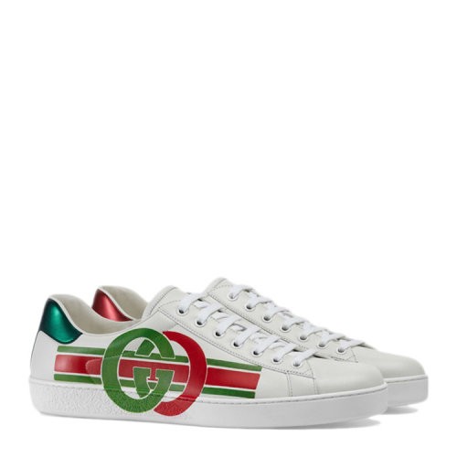 【服装】GUCCI/古驰 Ace系列 互扣式双G标识休闲运动鞋 576136 A38V0